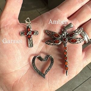 Silver & Gemstone pendants